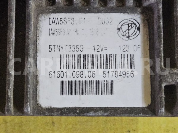 Блок управления двигателем Fiat Punto оригинальный номер 51784956